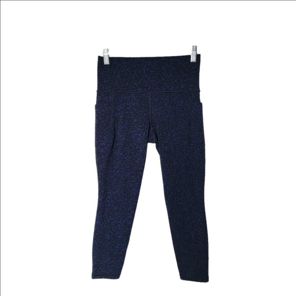 Athleta Navy Patterned Leggings